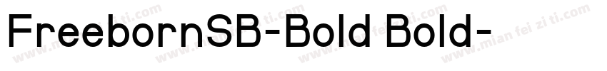 FreebornSB-Bold Bold字体转换